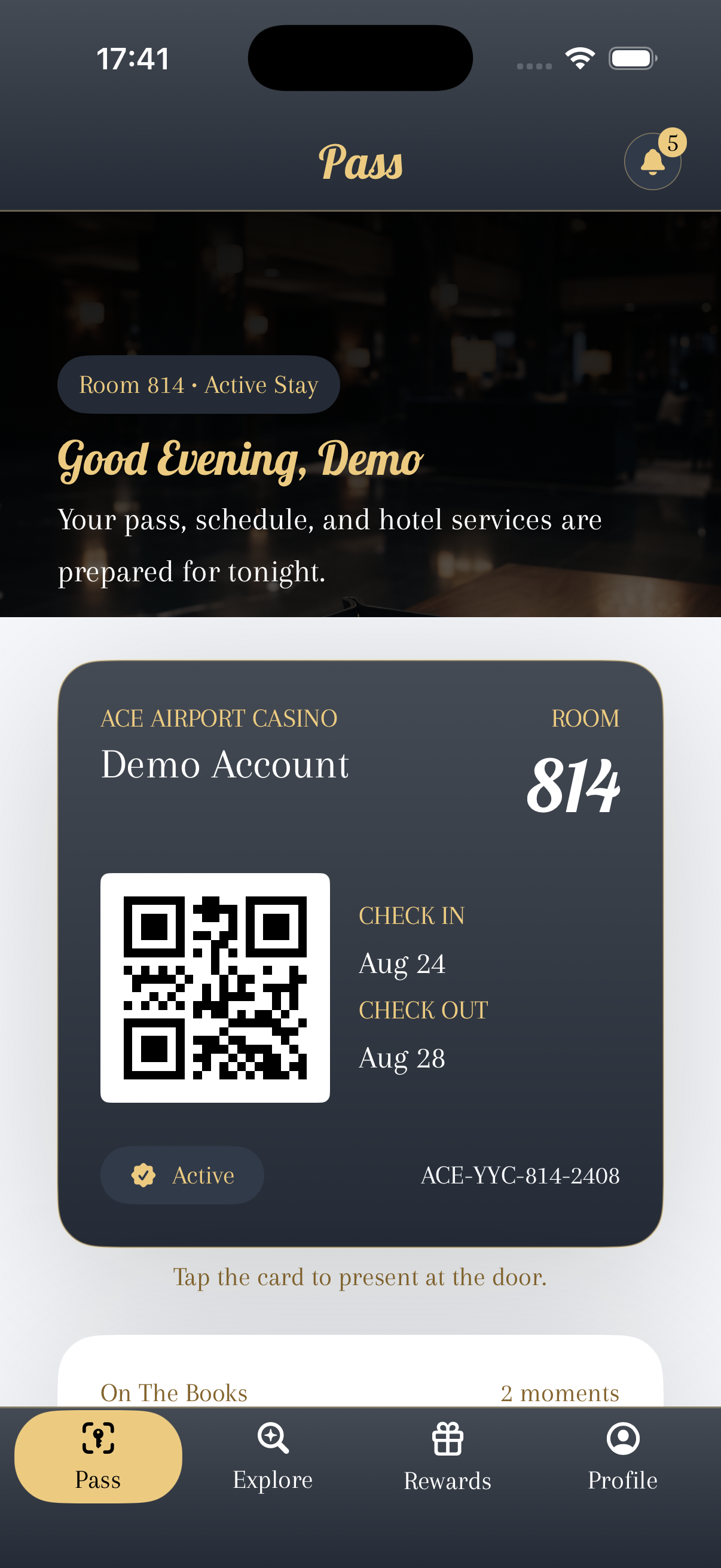Explore catalog of evenings