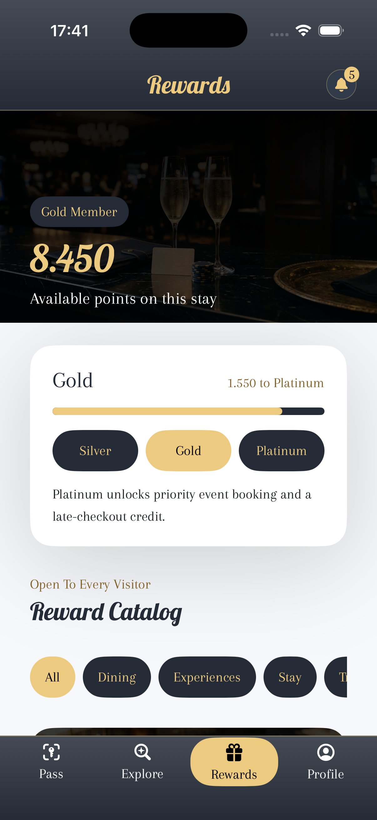 Guest profile with stay story